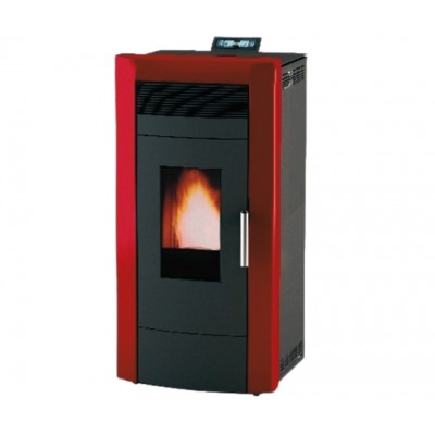 Salamandra a pellets para aquecimento central Alfa Plam Commo 15 Bordeaux, 15 kW - Produtos para comparar