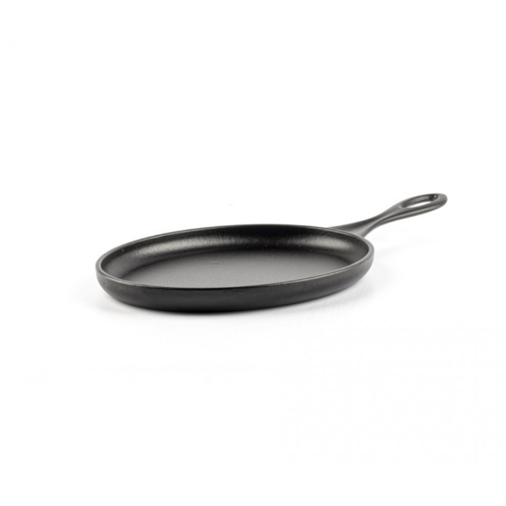 Frigideira de ferro fundido oval Hosse, 18x25cm