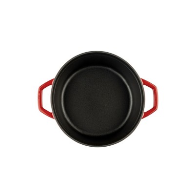 Jogo de panelas de ferro fundido de 3 partes Hosse, Rubin - Jogo de panelas de ferro fundido