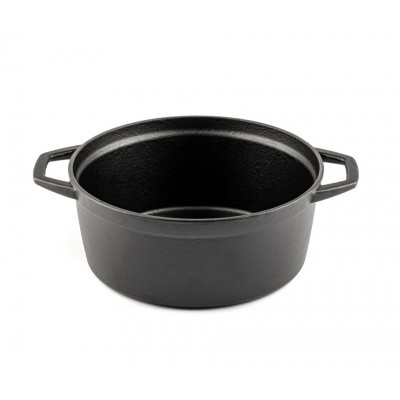 Panela funda de ferro fundido Hosse, Black Onyx, Ф24 - Panela de ferro fundido