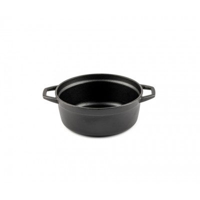 Panela funda de ferro fundido Hosse, Black Onyx, Ф12 - Panela de ferro fundido