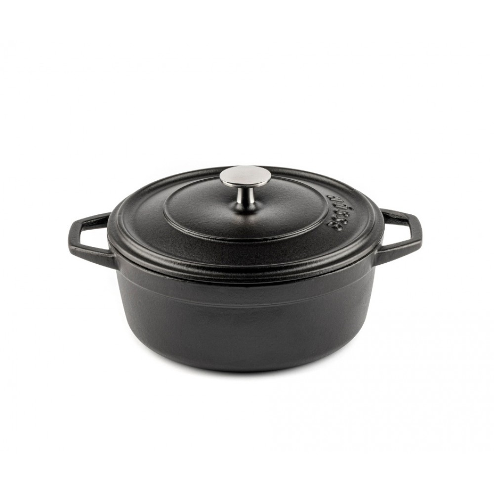 Panela funda de ferro fundido Hosse, Black Onyx, Ф20