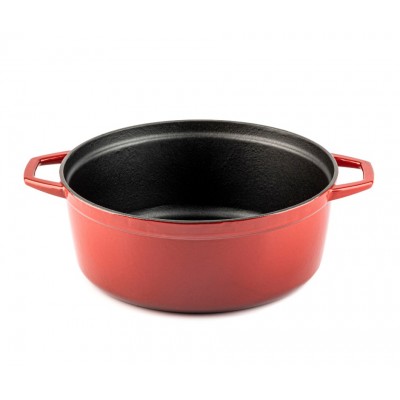 Panela funda de ferro fundido Hosse, Rubin, Ф28 - Panela de ferro fundido