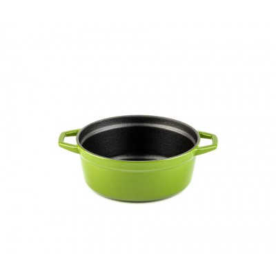 Panela funda de ferro fundido Hosse, Bamboo, Ф12 - Panela de ferro fundido