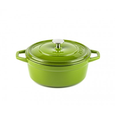 Panela funda de ferro fundido Hosse, Bamboo, Ф20 - Panela de ferro fundido