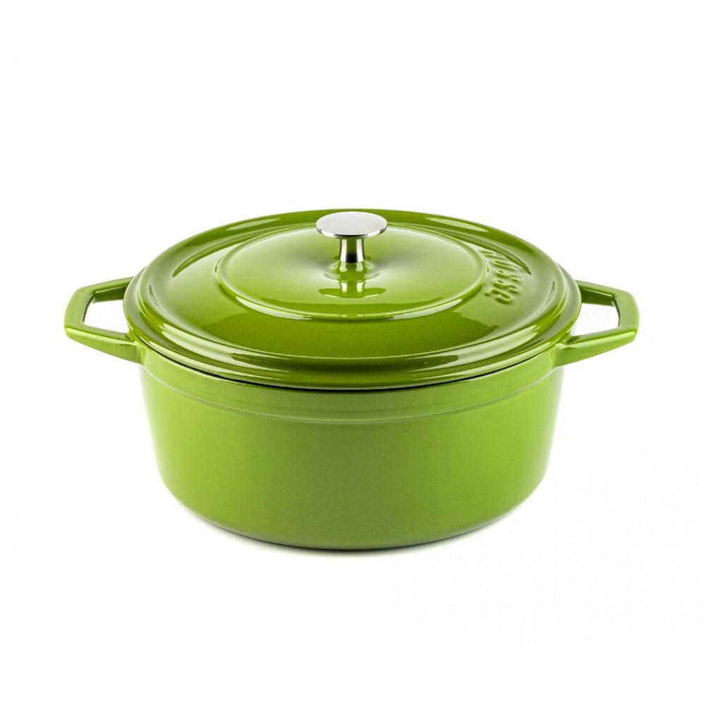 Panela funda de ferro fundido Hosse, Bamboo, Ф24