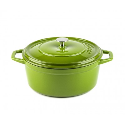 Panela funda de ferro fundido Hosse, Bamboo, Ф24 - Panela de ferro fundido