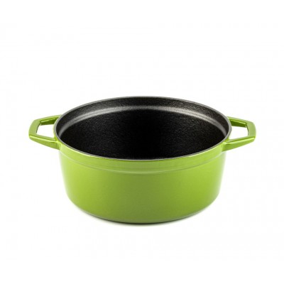 Panela funda de ferro fundido Hosse, Bamboo, Ф24 - Panela de ferro fundido