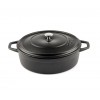 Panela rasa de ferro fundido Solagio, Black Onyx, Ф26