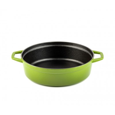 Panela rasa de ferro fundido Hosse, Bamboo, Ф26 - Panela de ferro fundido