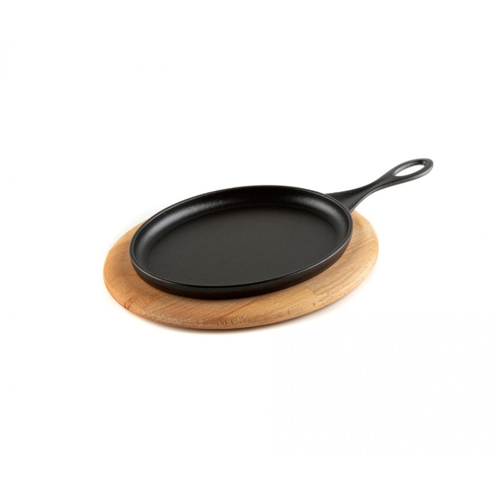 Descanso de madeira para frigideira de ferro fundido oval Hosse HSFT1825 | Todos os produtos |  |