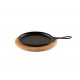 Descanso de madeira para frigideira de ferro fundido oval Hosse HSFT1825 | Todos os produtos |  |