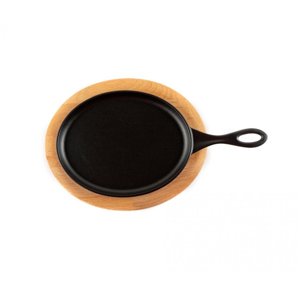 Descanso de madeira para frigideira de ferro fundido oval Hosse HSFT1825 | Todos os produtos |  |