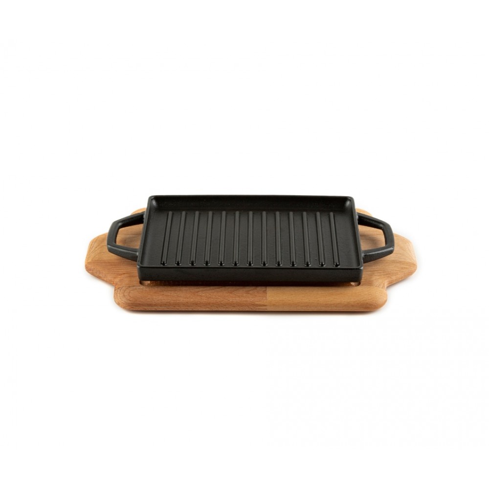Descanso de madeira para mini placa de ferro fundido Hosse HSDDHP1522 | Todos os produtos |  |