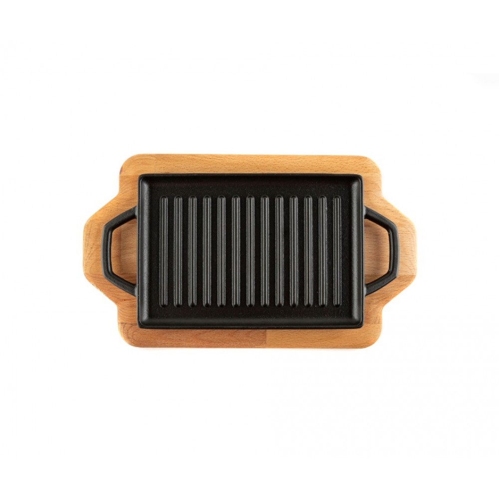 Descanso de madeira para mini placa de ferro fundido Hosse HSDDHP1522 | Todos os produtos |  |