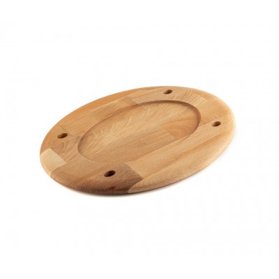 Descanso de madeira para uma placa oval Hosse HSOISK2533, 25x33cm - Descanso de madeira