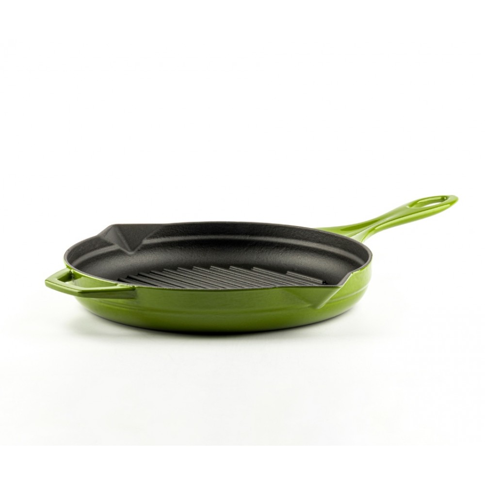Frigideira de grelha em ferro fundido esmaltada  Hosse, Bamboo, Ф24cm
