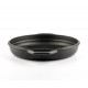 Frigideira de grelha em ferro fundido esmaltada Hosse, Black Onyx, Ф22cm | Frigideira de ferro fundido plana | Frigideira de ferro fundido |