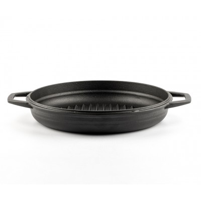 Frigideira de grelha em ferro fundido esmaltada Hosse, Black Onyx, Ф22cm - Produtos para comparar
