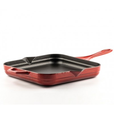 Frigideira de ferro fundido esmaltada Hosse, Rubin, 28x28cm - Produtos para comparar