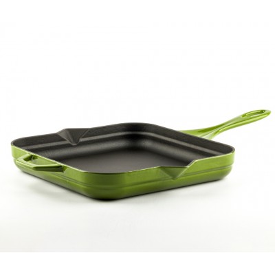 Frigideira de ferro fundido esmaltada Hosse, Bamboo, 28x28cm - Produtos para comparar