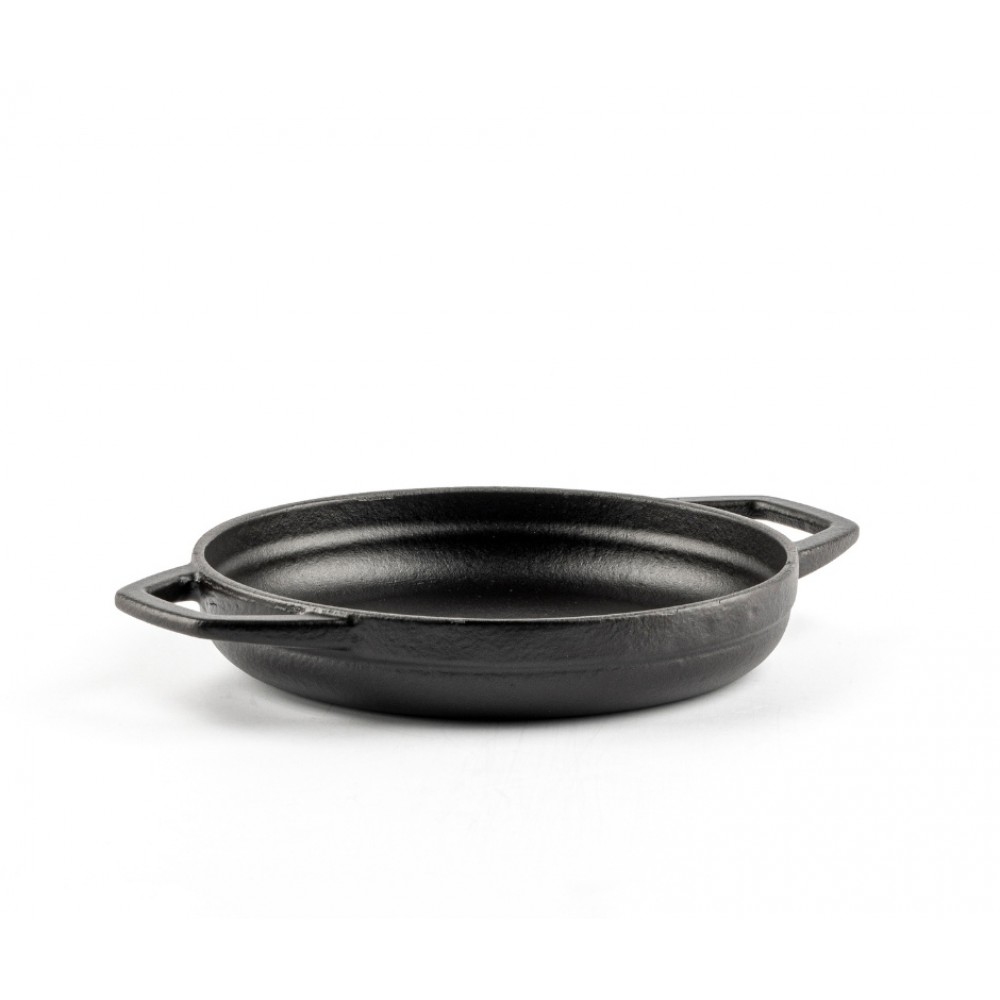 Frigideira de ferro fundido com duas alças esmaltada Hosse, Black Onyx, Ф16cm