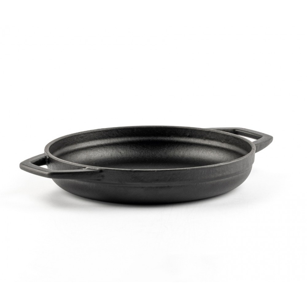 Frigideira de ferro fundido com duas alças esmaltada Hosse, Black Onyx, Ф19cm
