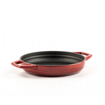 Frigideira de ferro fundido com duas alças esmaltada Hosse, Rubin, Ф16cm - Produtos para comparar