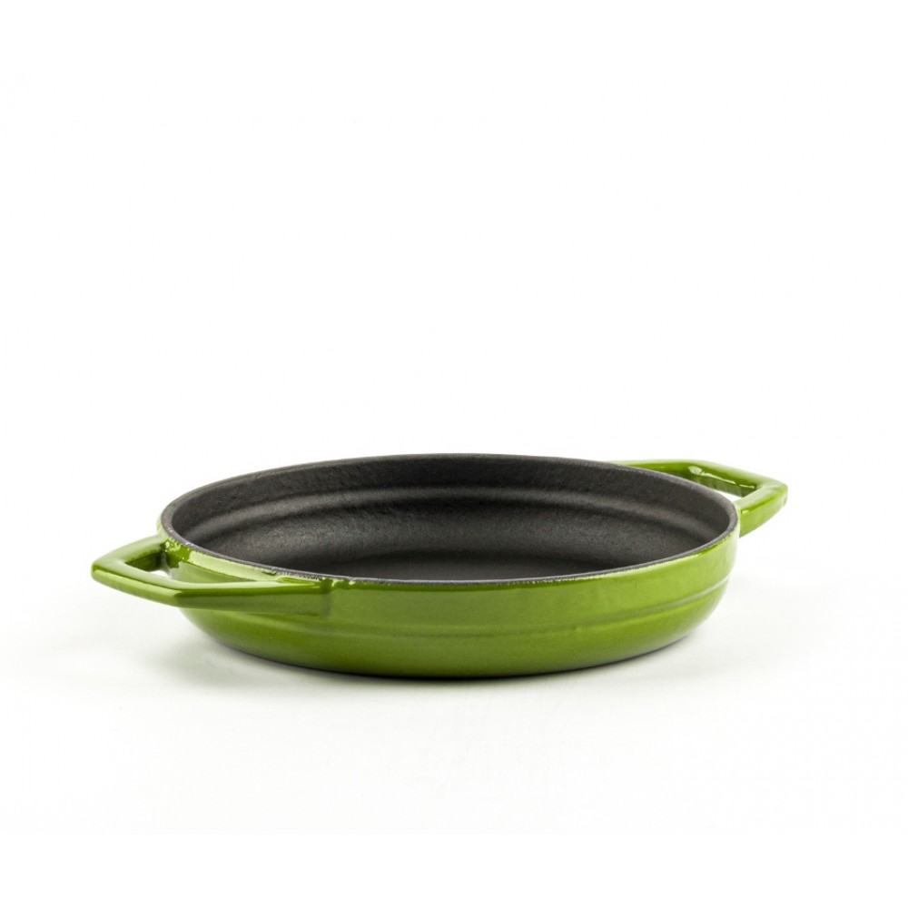 Frigideira de ferro fundido com duas alças esmaltada Hosse, Bamboo, Ф16cm
