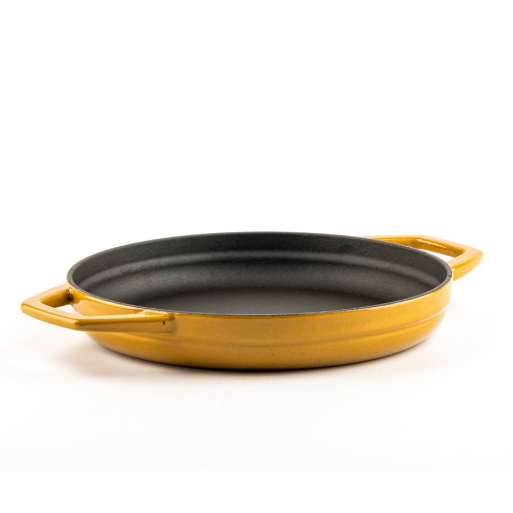 Frigideira de ferro fundido com duas alças esmaltada Hosse, Dijon, Ф22cm