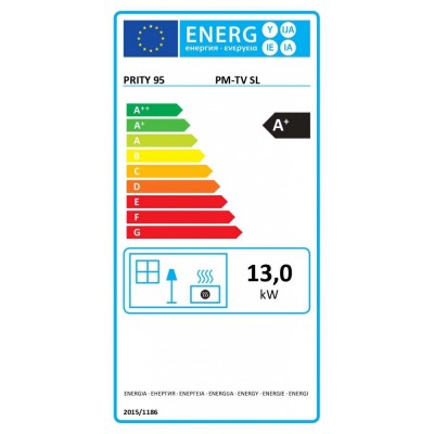 Fogão a Lenha Prity PM-TV SL, 13kW - Salamandras a lenha