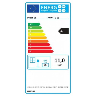 Fogão a Lenha Prity PMV-TV SL, 11kW - Salamandras a lenha