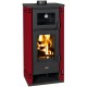 Fogão a lenha com forno Prity K2 GT F Vermelho, 8,1 kW |  |  |