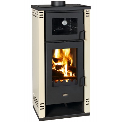 Fogão a lenha com forno Prity K2 GT F, 8,1 kW - Salamandras a lenha