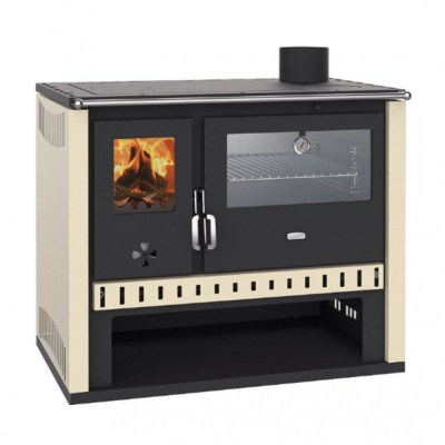 Fogão a lenha Prity GT, com forno de aço inoxidável, 15 kW - Produtos para comparar