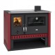 Fogão a lenha Prity GT Vermelho, com placa vitrocerâmica, 15 kW |  |  |