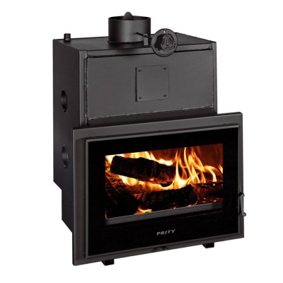 Lareira a Lenha Prity com Caldeira Traseira P W28 TV, 28,2kW - Lareiras