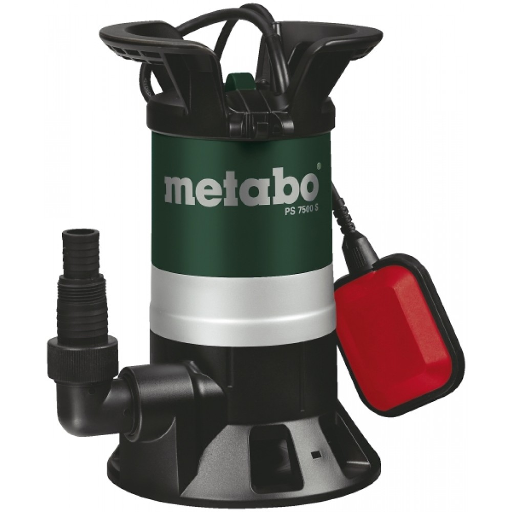 Bomba de drenagem para água limpa e suja Metabo PS 7500 S, 1 1/4", potência 450 W, altura manométrica 5 m | Bombas de jardim | Bombas de água |