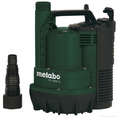 Bomba submersível para água limpa Metabo TP 12000 SI, potência 600 W, vazão 11.700 l/h, altura manométrica 9 m - Metabo