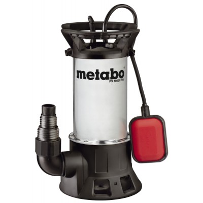 Bomba de drenagem com bóia para água limpa e suja METABO PS 18000 SN, potência 1100 W, vazão 19.000 l/h - Metabo
