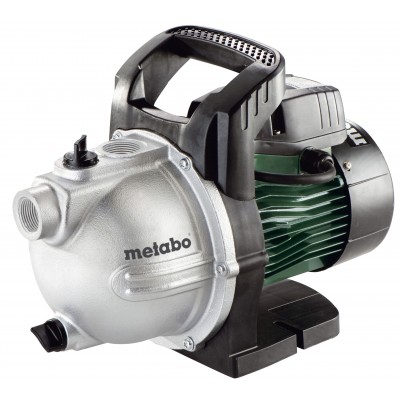 Bomba de jardim para água limpa Metabo P 2000 G, 1", potência 450 W, fluxo 2000 l/h, altura manométrica 30 m - Metabo