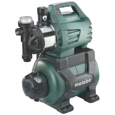 Bomba de água hidróforo monofásica METABO HWWI 3500/25 INOX, potência 1100 W, vazão 3500 l/h, capacidade do tanque 24 L, altura manométrica 45 m - Bombas de água