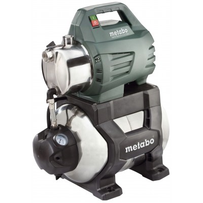 Bomba de água hidróforo monofásica METABO HWW 4500/25 INOX PLUS, potência 1300 W, vazão 4500 l/h, altura manométrica 48 m, capacidade do tanque 24 L - Bombas de água