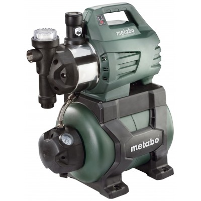 Bomba hidróforo monofásica METABO HWWI 4500/25 Inox, potência 1300 W, vazão 4500 l/h, altura manométrica 48 m, capacidade do tanque 24 L - Metabo