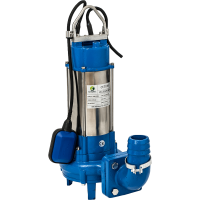 Bomba de drenagem submersível para águas residuais com cortador Gmax Cut com flutuador exterior – caudal 19,8 m³/h, potência 1,1 kW, altura manométrica 20 m - Bombas de água suja