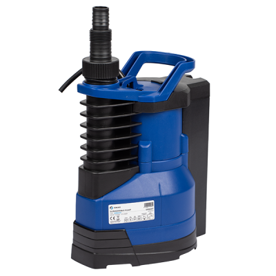 Bomba de drenagem submersível para águas limpas Gmax com flutuador integrado – caudal 13 m³/h, potência 0,75 kW, altura manométrica 8,5 m - Bombas de drenagem