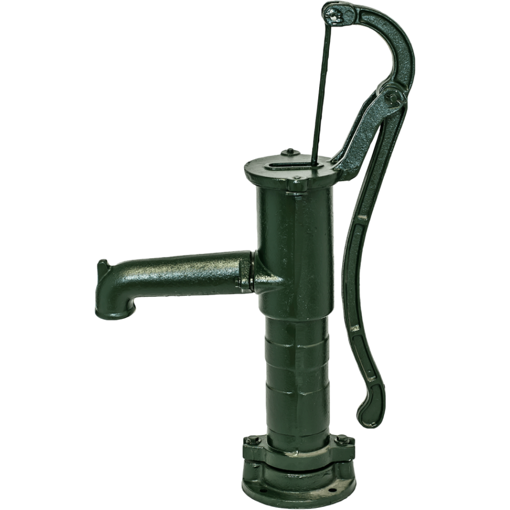 Bomba de água manual, Hydro-Fix manual, verde, comprimento 660 mm, ferro fundido, tamanho 1 1/4″ | Bombas de água | Aquecimento central |