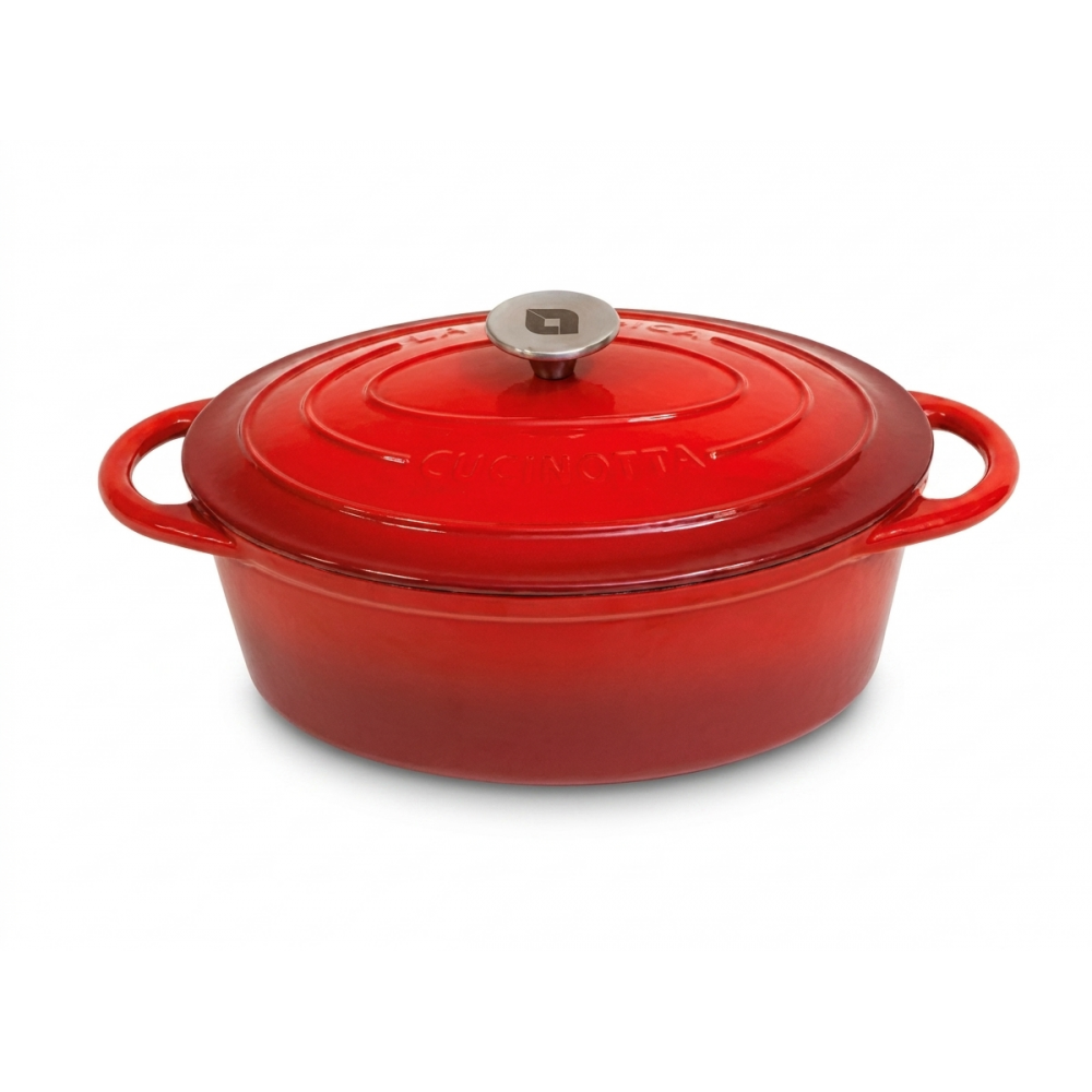 Panela de ferro fundido esmaltada La Nordica, Oval, Ф29 | Panela de ferro fundido |  |