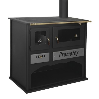 Fogão à lenha Prometey Practik-L, 11kW - Fogões a lenha