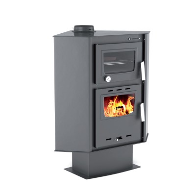 Salamandra a lenha com forno Balkan Energy ATS 90-30 CORNER, 18.25kW - Salamandras a lenha com forno